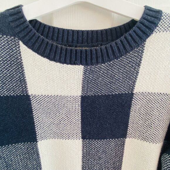 Pendleton Sweater Womens Size Medium Navy Blue Heavyweight Double Knit Pullover - Picture 4 of 5